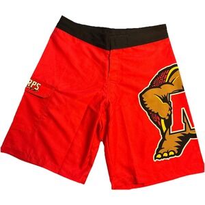Route One Apparel Men's Red Maryland Terps Board Shorts Size 32